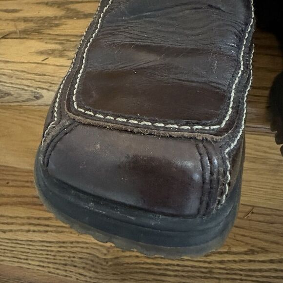 2/$30 Bed Stu Brown Distressed Leather Loafers Slip On Mens 10 Y2K 90s Vintage - Picture 7 of 15